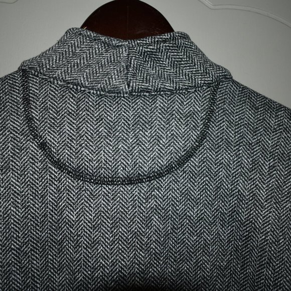 NWOT MARC NEW YORK ANDREW MARC FLEECE-LINED JACKET BLACK HERRINGBONE - Picture 9 of 16